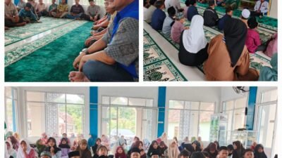 Ketua DPRD Tubaba  Berikan santunan Anak yatim piatu di masjid Nurul Iman tiyuh gading kencana