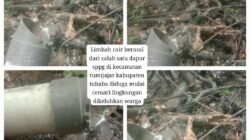 Limbah cair Dapur sppg Barokah dua putri yayasan tuah gizi Nusantara kelurahan Daya murni 01 di keluhkan warga